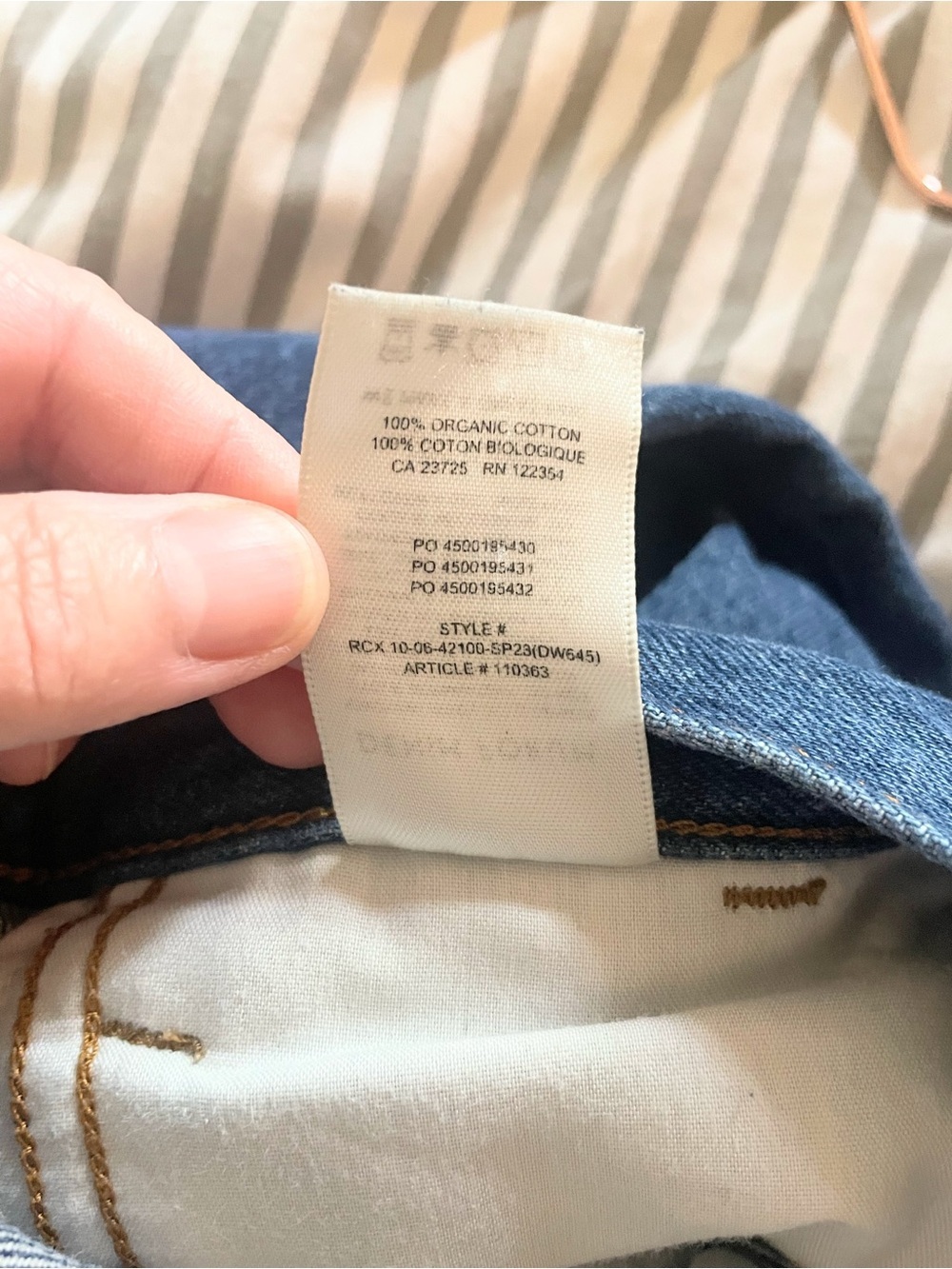 Denim Forum The Belinda High Rise Wide Leg Jeans 24 Organic Cotton - Picture 14 of 14